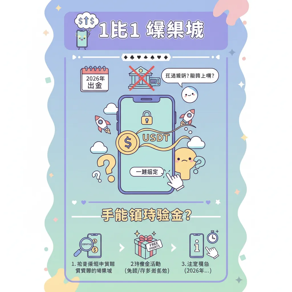 手機玩 1比1娛樂城，如何用加密貨幣領取體驗金？